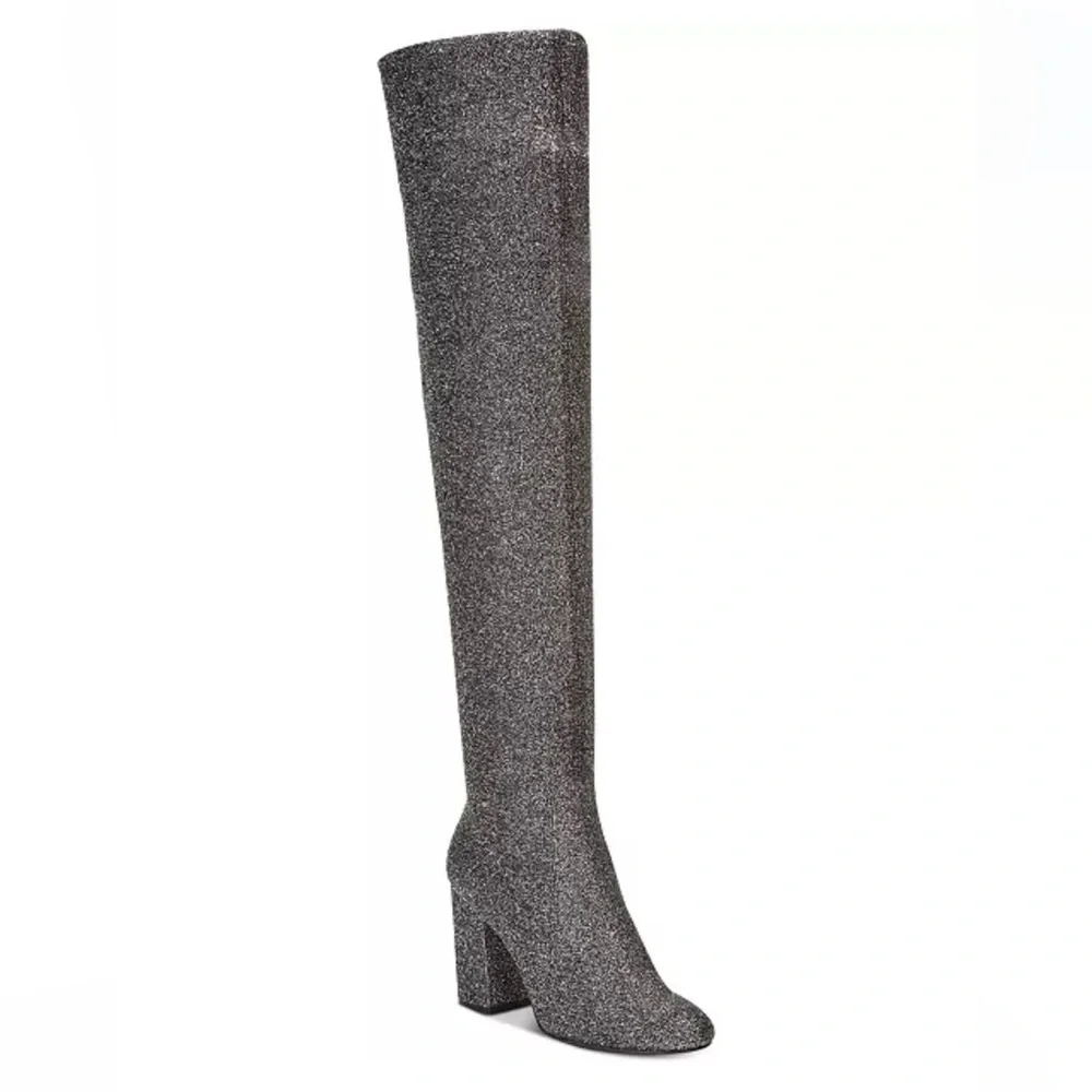 Kenneth Cole Glitter Silver Carah Boots